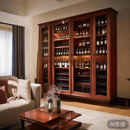 丹麦进口红酒柜客服全天候服务中心教大家あ奢华家居新宠:整墙红酒柜,打造高端客厅风采